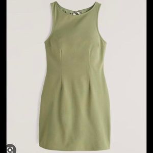 Abercrombie green boatneck mini dress